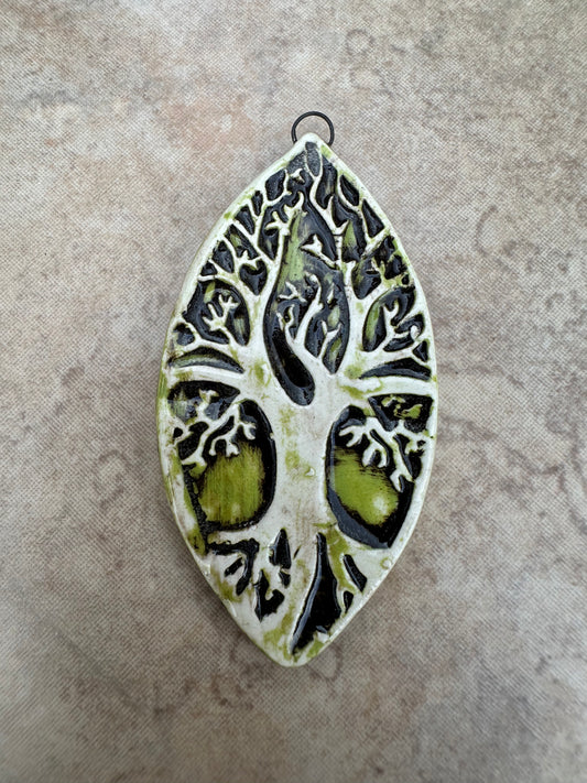 Tree of Life Artisan Ceramic Pendant